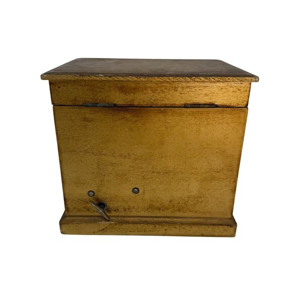 Vintage 1960s 1970s French Provincial Florentine Jewelry Music Box Lion's Head H - Picture 11 of 11